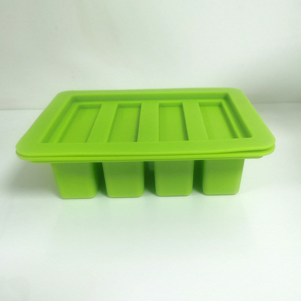 Food Grade Silicone Rectangle Mold with Lid