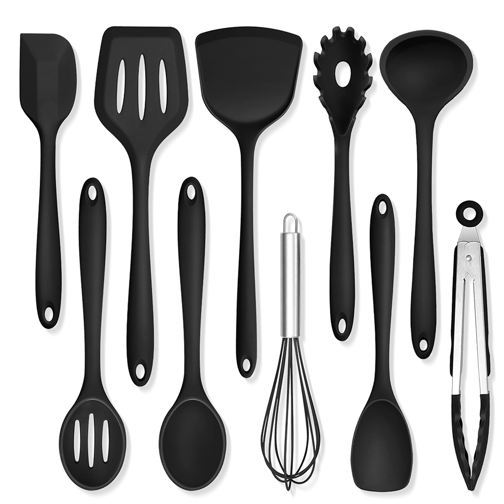 Silicone Cooking Utensil 10 Piece Set Non Stick