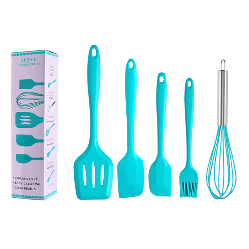 BPA Free Silicone Cooking Utensil Set 5pcs
